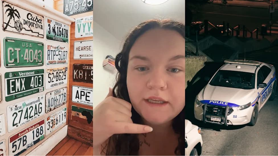 She Reported A Stolen Front License Plate — Officer Shows Up At Her Job And Asks, "You're Doing This On Company Time?"