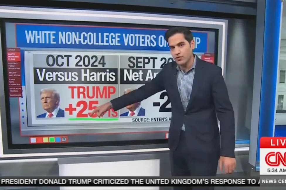 Pollster Warns White Non-College Voters Are 'Ripping the Heart Out' of Trump's Presidency