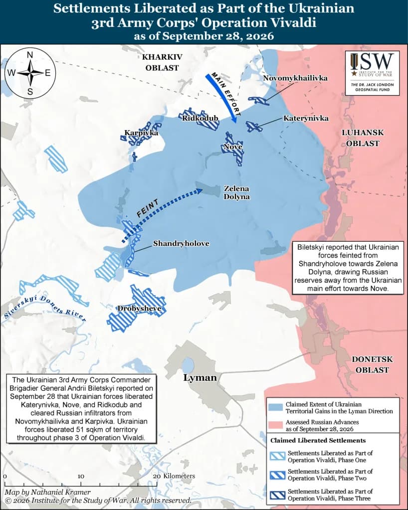Map Shows How Converted 'Kamikaze' APCs Helped Ukraine Break Russian Lines in Lyman