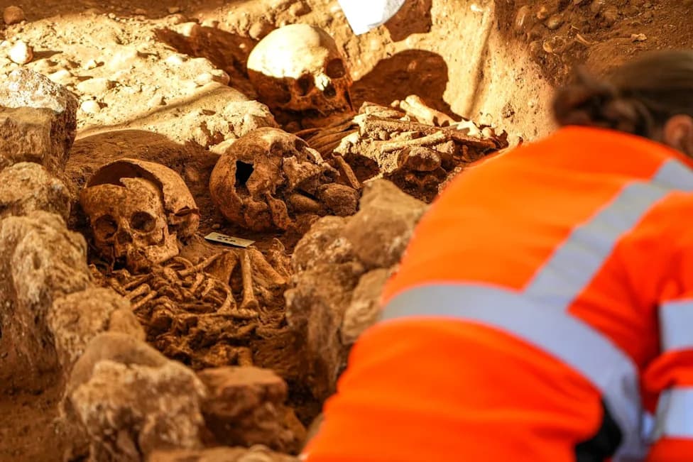 Unearthed Necropolis: 546 Medieval Graves Found During French Canal Excavation