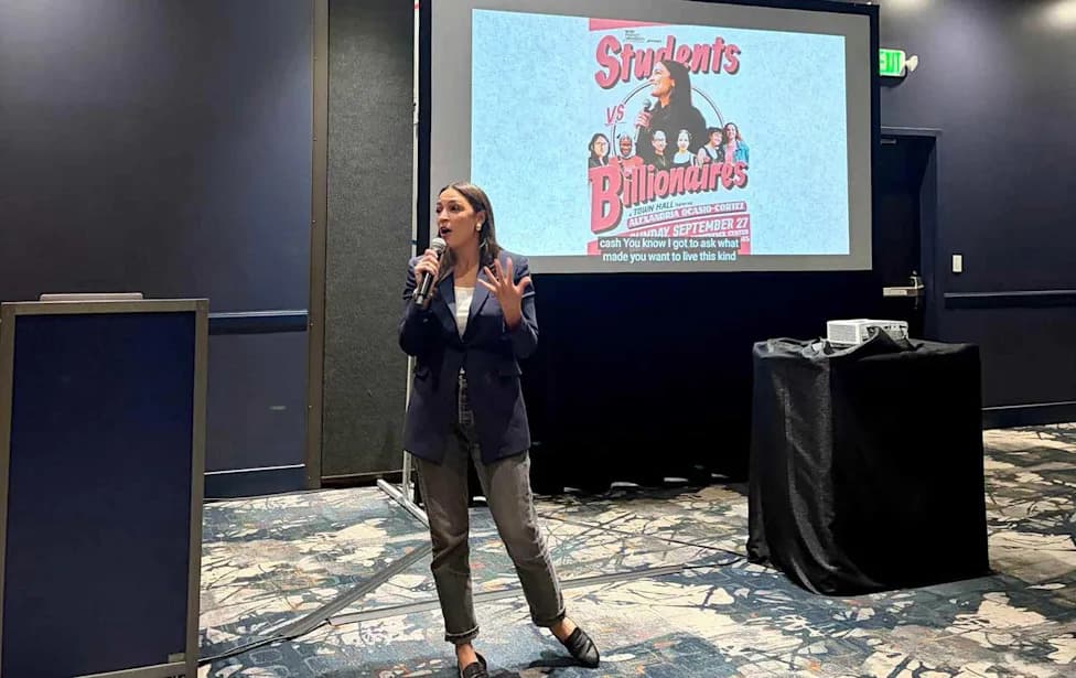 AOC Challenges University Power at Packed “Students vs. Billionaires” Town Hall in Ithaca
