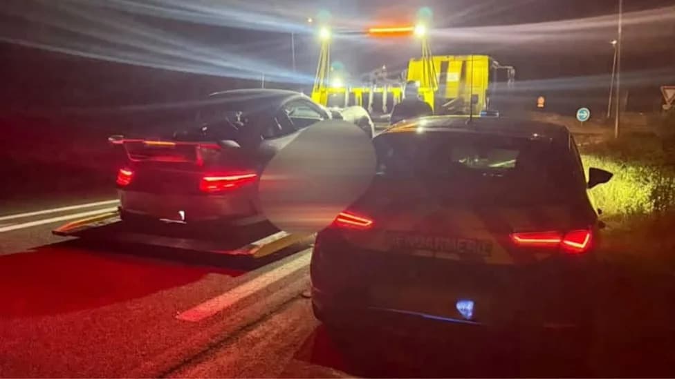 Porsche 911 GT3 Caught at 194 mph on French A40 — New Highway Speed Record