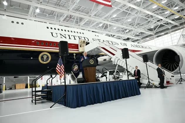 Trump Temporarily Stops Using Qatari 'Gift' Jet, Returns to Older Air Force 747 Over Security Questions
