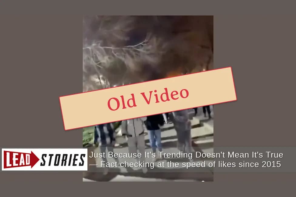 Fact Check — Viral Video Did Not Capture Iran Protests In Fall 2026