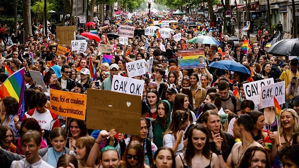 Tens of Thousands March in Paris for Pride as Far Right Gains Ground Ahead of Election