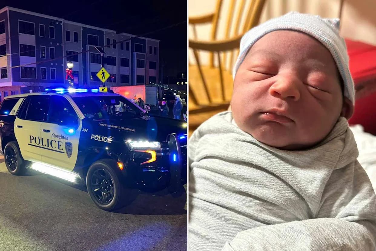 Christmas Morning Miracle: Stoughton Officers Deliver Baby Boy in Backseat of Car