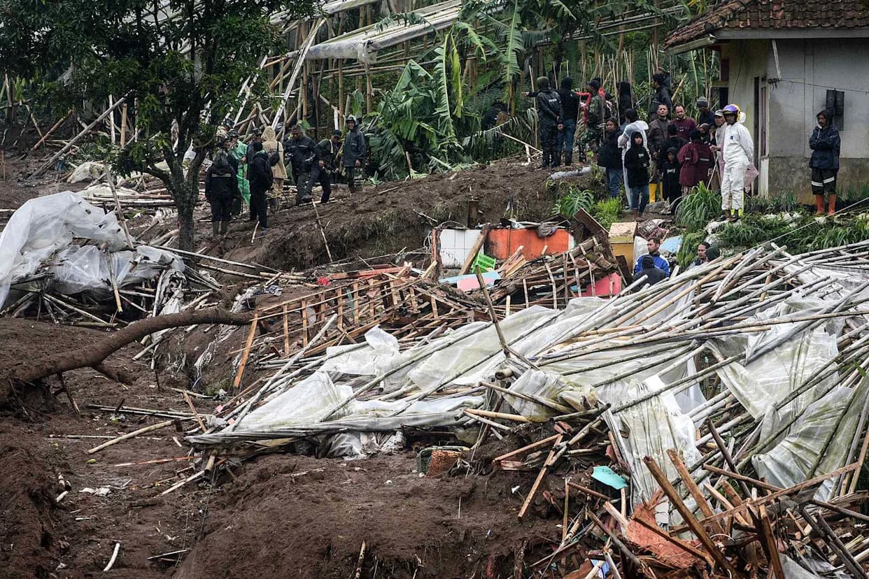 At Least 9 Dead, 81 Missing After Heavy-Rain Landslide Buries Homes in West Java
