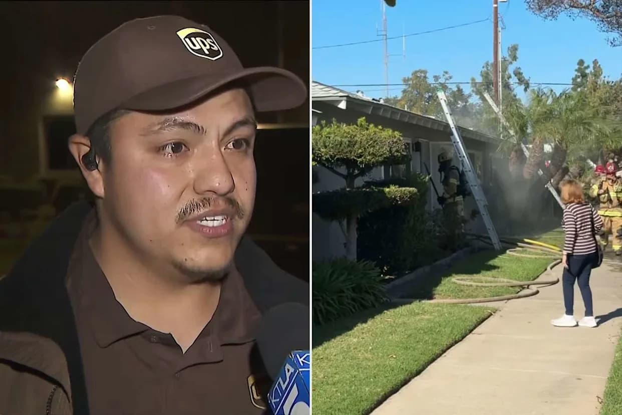 UPS Driver Carries 101-Year-Old From Burning Santa Ana Home: "I Just Did What Was Right"
