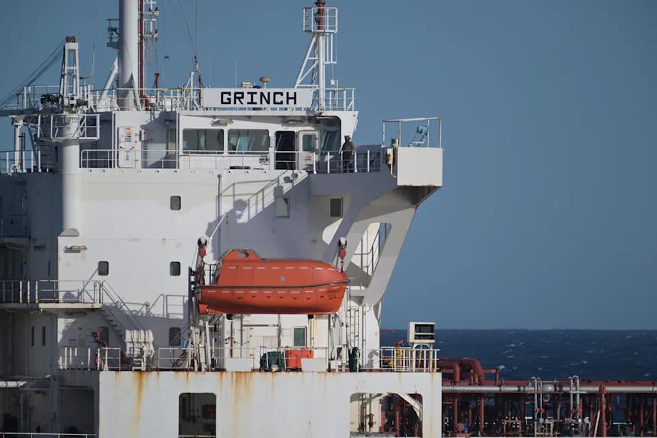 France Detains Captain Of Tanker 'Grinch' Suspected Of Ties To Russia's Shadow Fleet