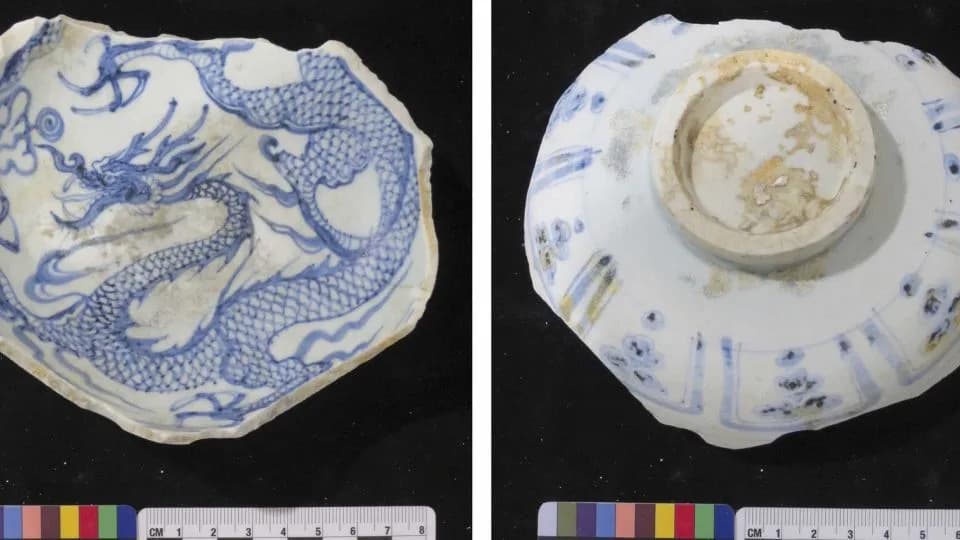 14th-Century Shipwreck Off Singapore Yields Record Cache Of Yuan Blue-and-White Porcelain