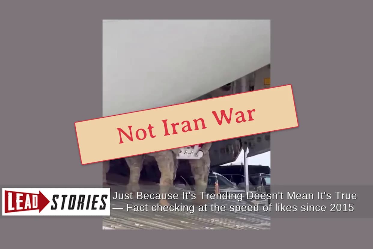 Fact Check: Viral Coffins Video Is From Dec. 17, 2025 Dignified Transfer — Not March 2026 Kuwait Deaths