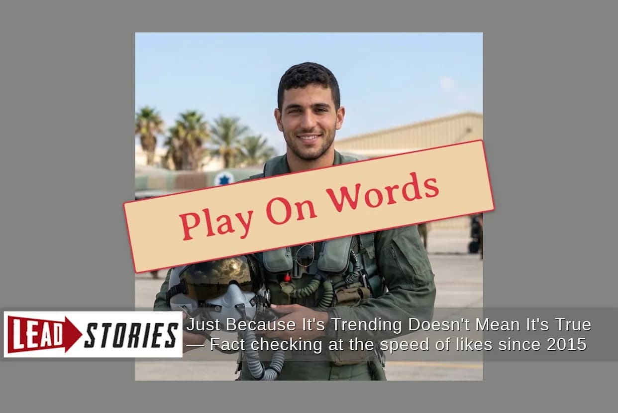 Fact Check: Photo Of 'Halach Boome' Israeli Pilot Is AI-Generated, Not Real