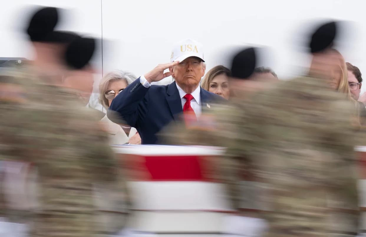 Dignified-Transfer Image Used in Iran-Linked Fundraising Sparks Outrage — Trump’s Defense Draws Criticism