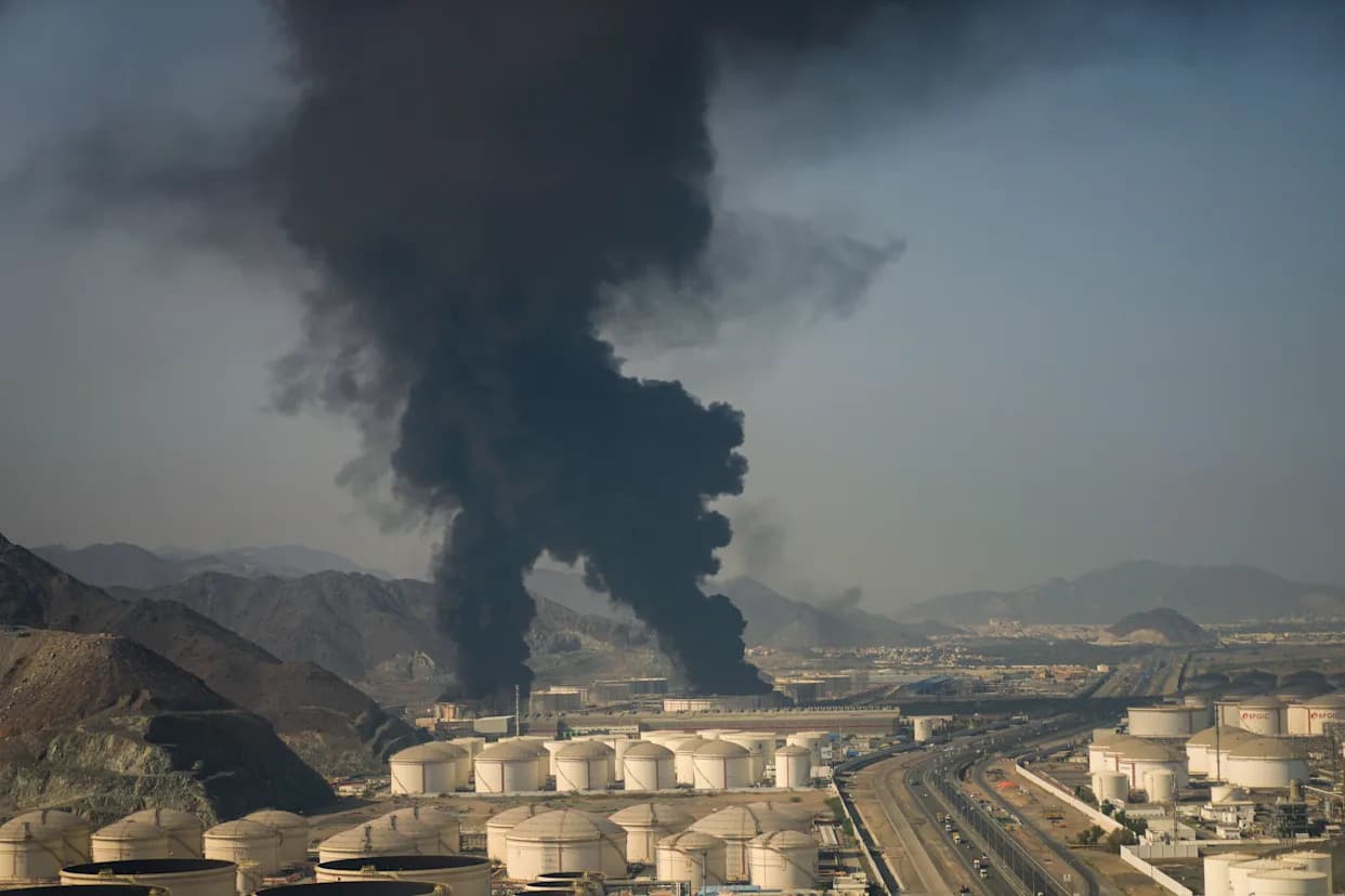 Drone Sparks Blaze at Fujairah Oil Hub as Iran-Linked Strikes Spread Across the Gulf