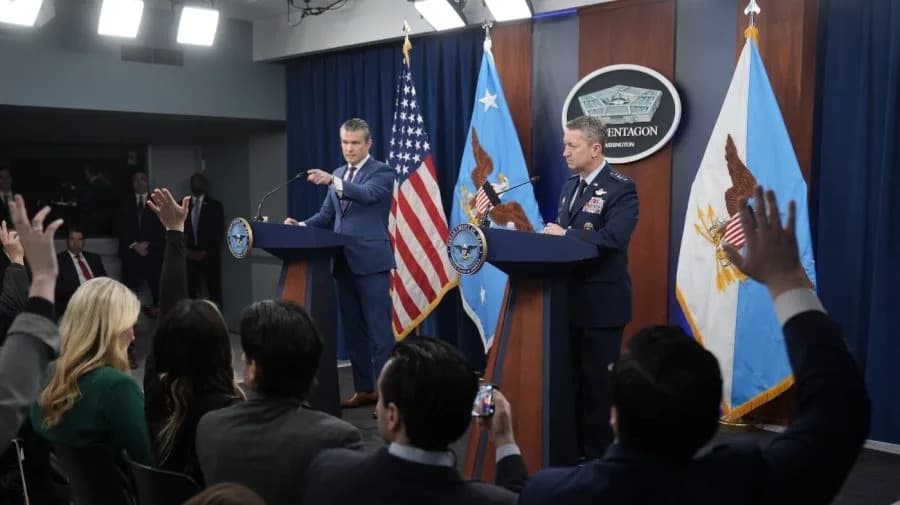 Live Briefing: Pentagon’s Hegseth and Gen. Caine to Update on Operation Epic Fury in Iran