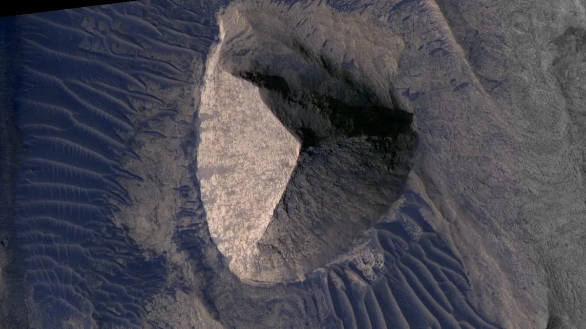 Viral 'Pyramid' on Mars Explained — Natural Rock, Not An Ancient Monument