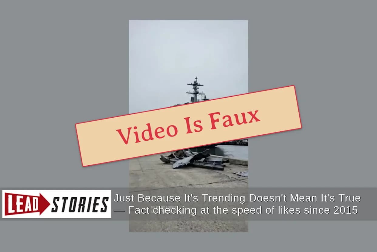 Fact Check: Viral Video of USS Gerald R. Ford Damage Is AI‑Generated, Not Real