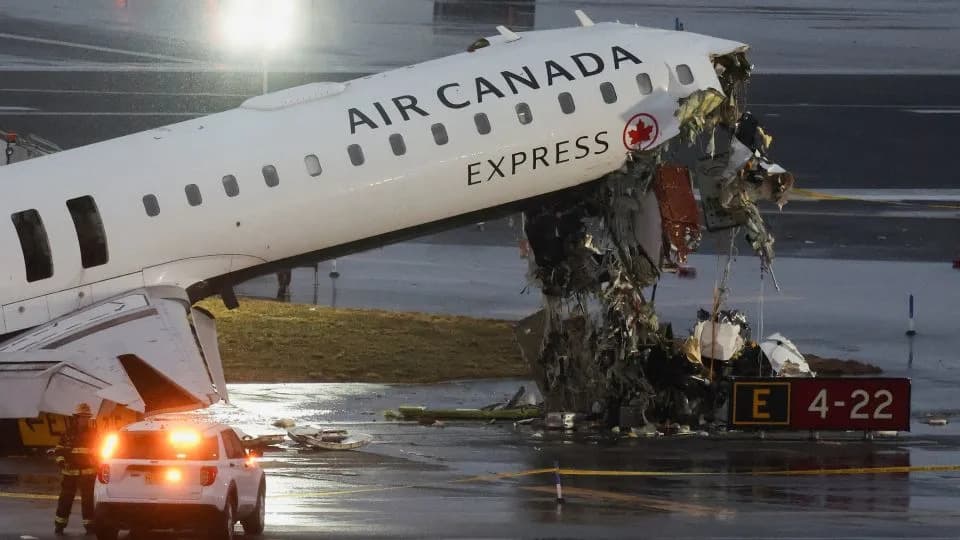 How the LaGuardia Collision Unfolded: Air Canada Jet Strikes Fire Truck After Landing
