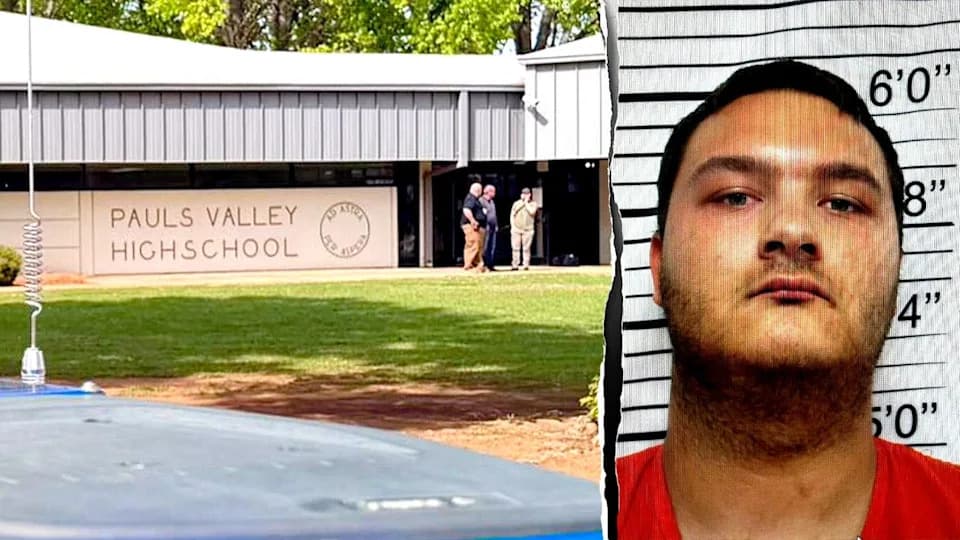 Newly Released Video Shows Principal Tackling Gunman at Pauls Valley High; Principal Shot, Suspect Arrested