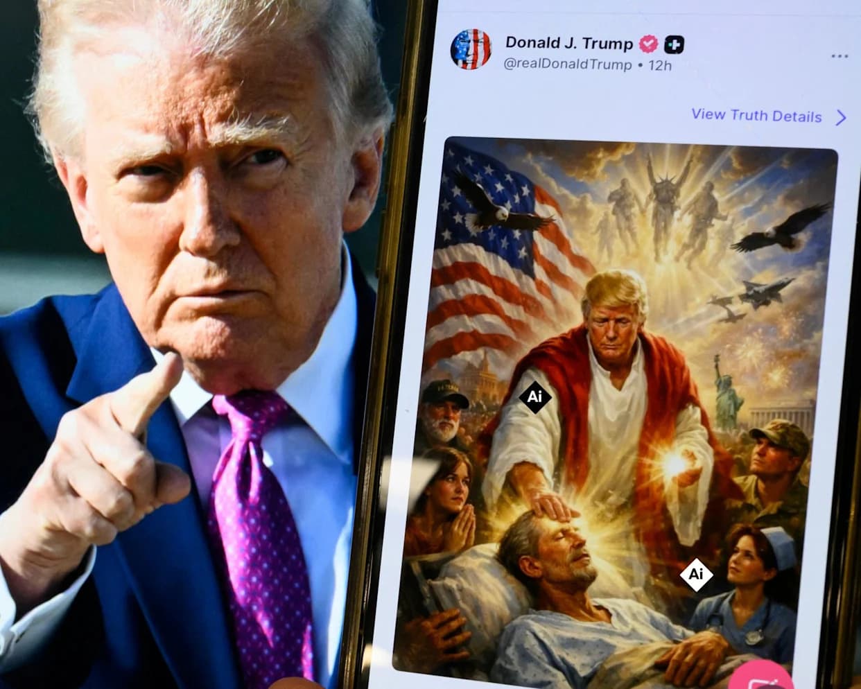 Why Donald Trump Keeps Posting AI-Generated Portraits — From ‘Doctor’ To Divine