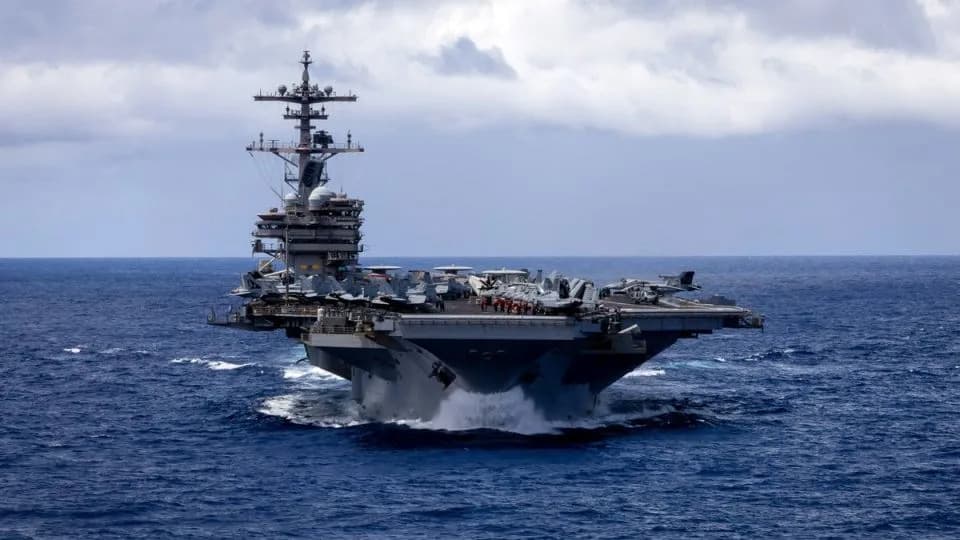 Third U.S. Aircraft Carrier Enters Middle East as Trump Declines Timeline for End to Iran War