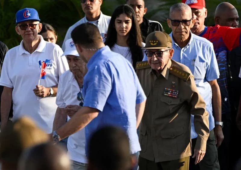 Raúl Castro, 94, Joins Havana May Day March as U.S.-Cuba Tensions Escalate