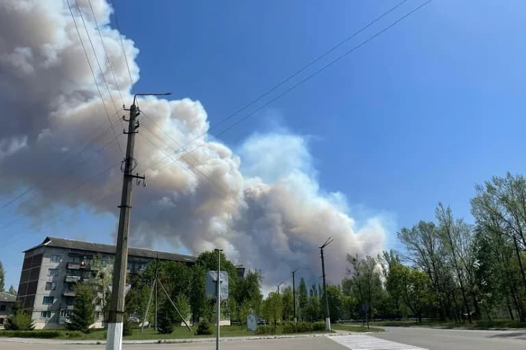 Large Wildfire Tears Through Chernobyl Exclusion Zone After Drone Crash