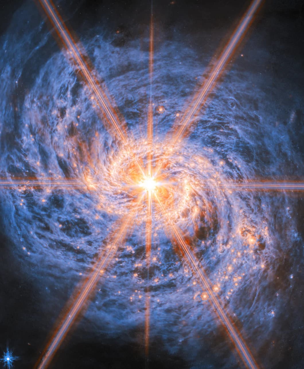 Webb Reveals Luminous Heart of Spiral Galaxy Messier 77