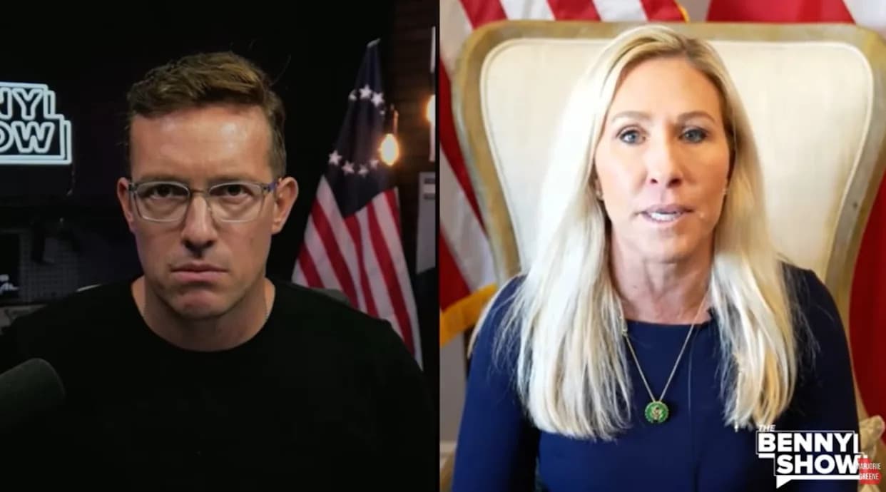 ‘LYING Scumbag’: Marjorie Taylor Greene and Benny Johnson Trade Barbs Over Massie Coverage