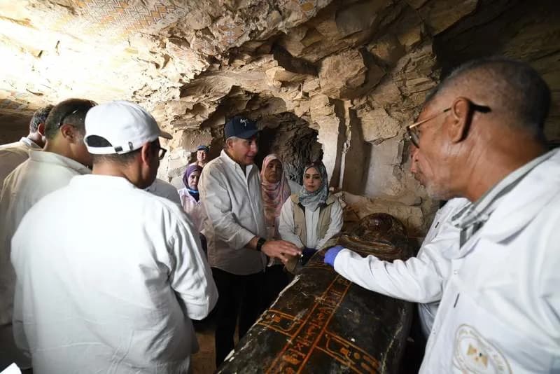 Luxor Breakthrough: 10 Wooden Coffins, Unknown Priest’s Tomb and 30+ Mummified Cats Unearthed at Dra Abu el-Naga