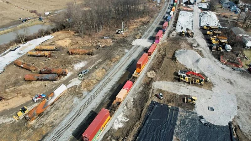 White House Pushes Congress to Pass Rail Safety Bill After East Palestine Disaster