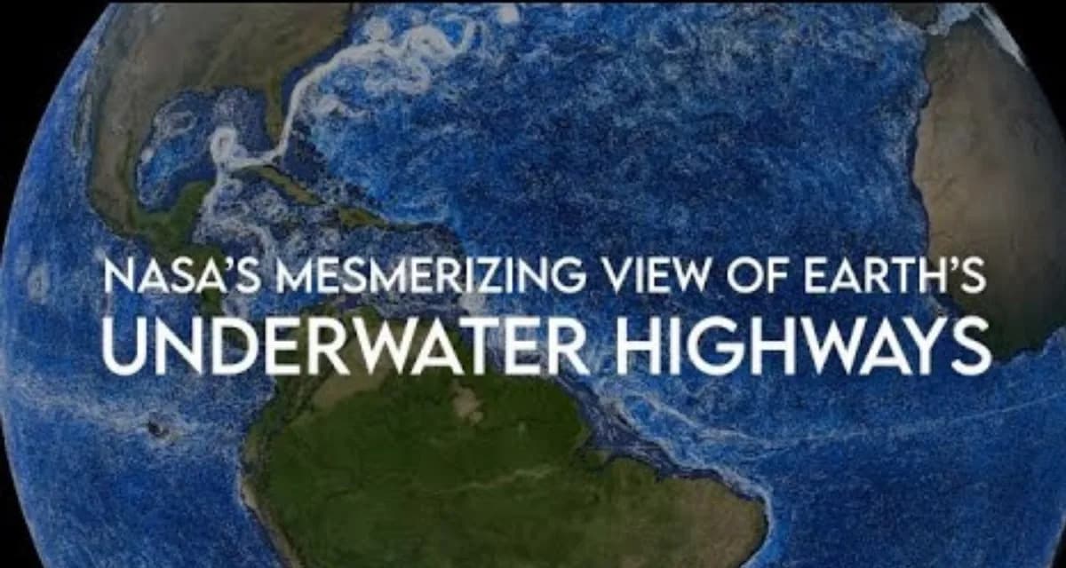 NASA’s ECCO Visualization Turns Hidden Ocean Currents Into Art — And a Climate Warning