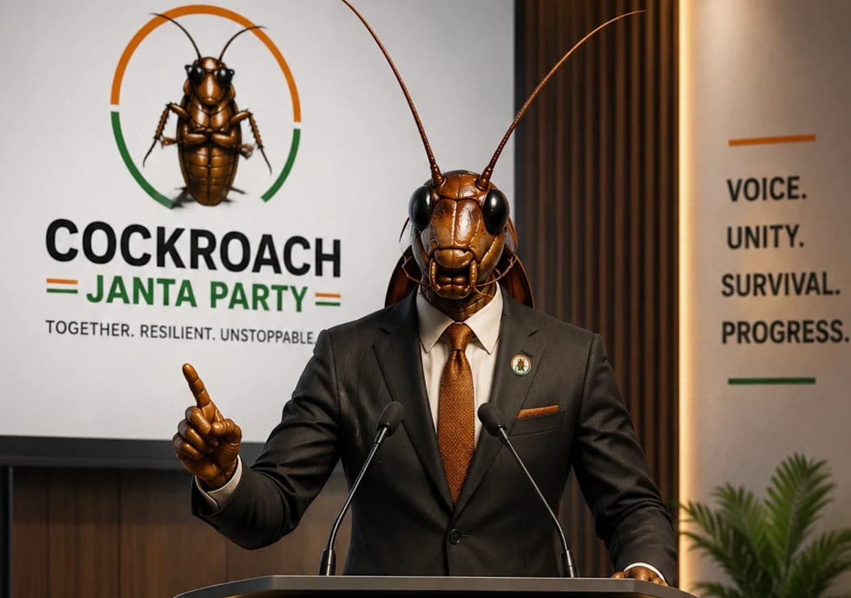 Satirical 'Cockroach Janta Party' Founder Alleges Indian Government Took Down Movement's Website