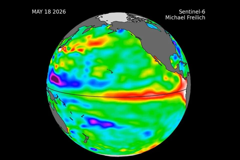 Satellite Finds Vast Warm Water Pulse in Pacific — Signs of a Possible “Super” El Niño This Year