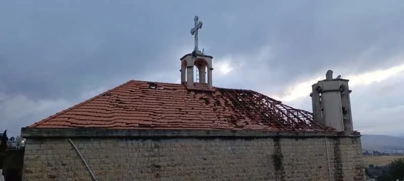 IDF Video Shows Rockets Strike Saint George's Church in Southern Lebanon; Military Blames Hezbollah