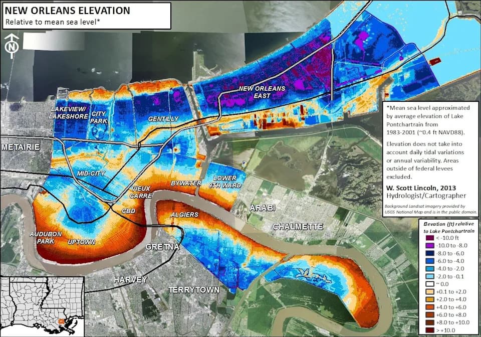 Study Warns New Orleans Could Require Multigenerational Relocation as Coastline Retreats