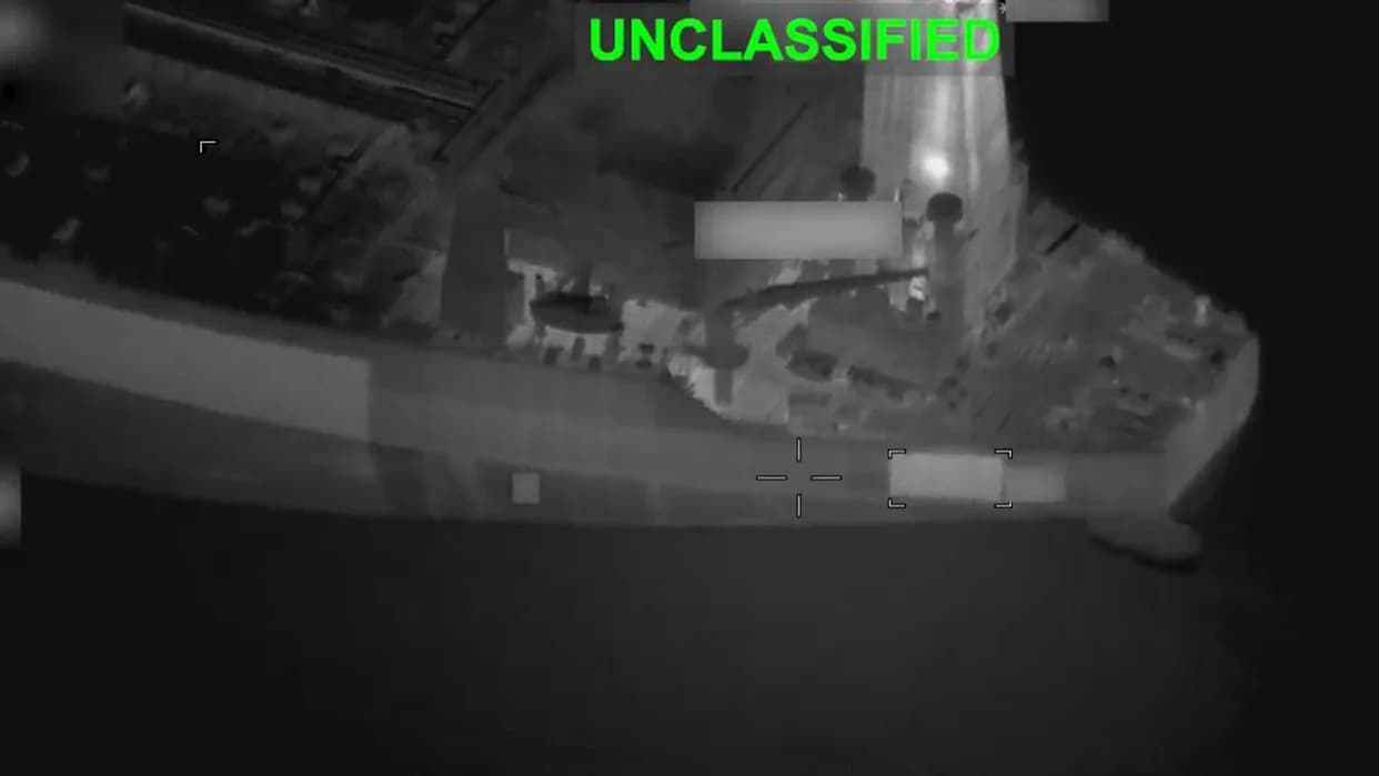 US Says It Disabled Iran-Bound Tanker With Hellfire Missile During Hormuz Blockade