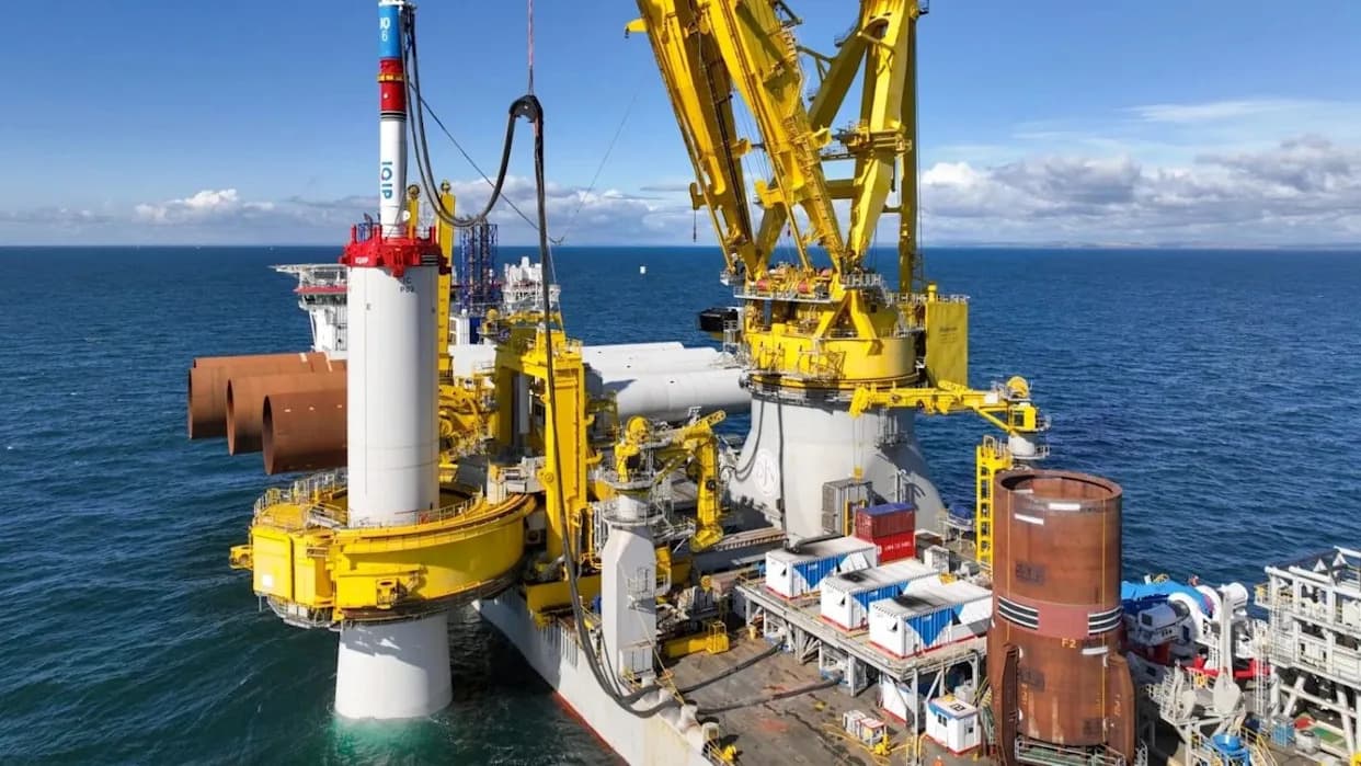 Inch Cape Reaches Major Milestone: All 54 Monopile Foundations Installed