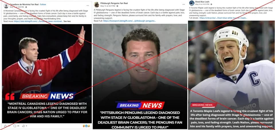 Meta Pulls 39 Fake Hockey Fan Pages After AFP Reveals False Cancer Claims During Playoffs