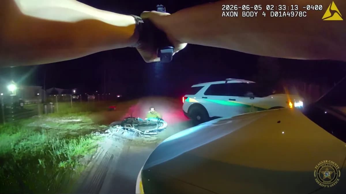 Florida Man’s Slow-Motion Motorcycle ‘Getaway’ Ends After Bike Loses Traction