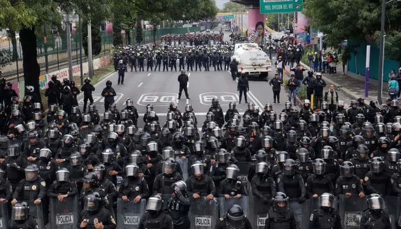 Mexico City Mobilises Hundreds of Police at Airport and Azteca Ahead of World Cup Opening
