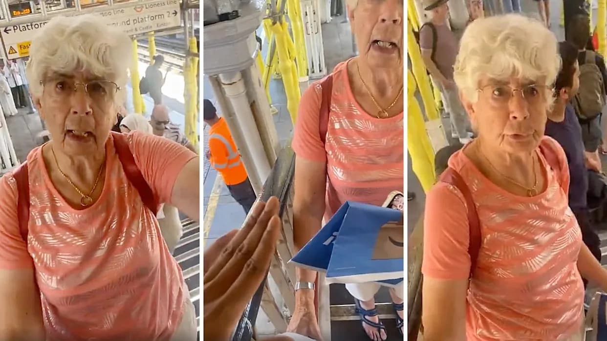 Man Refuses to Move for 80-Year-Old on London Metro Stairs, Sparking Online Outrage