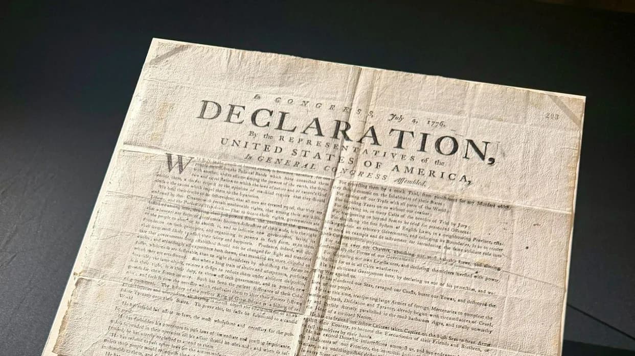 Volunteer at Kew Uncovers Rare Exeter Printing of US Declaration — Only Known Copy Outside the US
