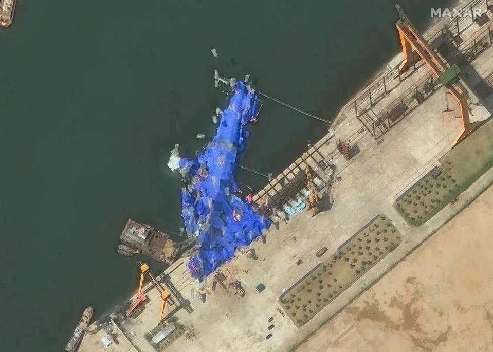 After Botched Launch, North Korea's 5,000-Ton Destroyer 'Kang Kon' Conducts At-Sea Weapons Trials