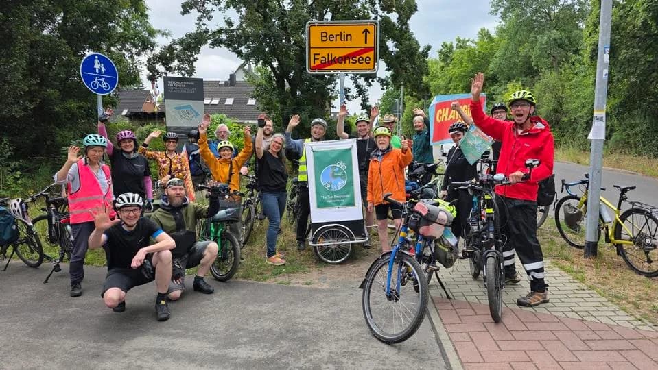 COP31 Bike Ride Kicks Off Across Europe — Banner From Belém Reaches Berlin