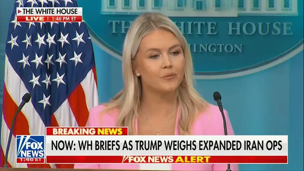 Leavitt Says Trump And Vance Are 'On The Same Page' On Iran After Apparent Contradiction
