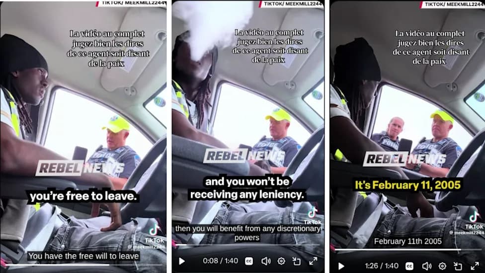 Quebec Traffic Stop Video Sparks Debate After Officer Tells Driver 'If You're Not Happy, Leave'