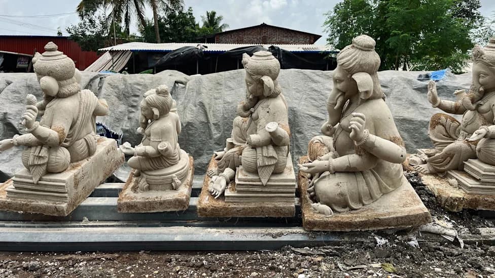 Floods Wipe Out Months of Work for Raigad’s Ganesh Idol Makers Ahead of Festival