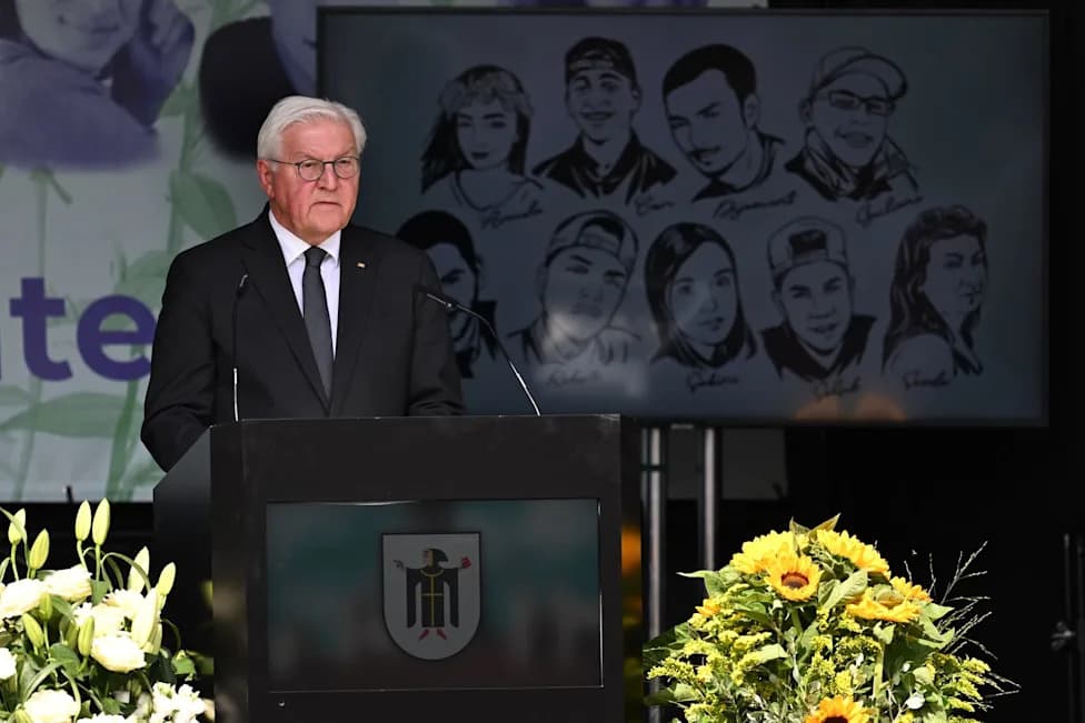 Steinmeier Honors Munich Shooting Victims, Warns Against Resurgent Racism