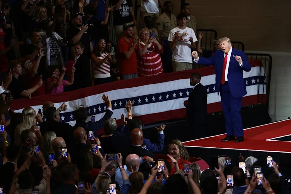 Trump Taunts Mets at Georgia Rally as Braves Executive Is Cheered; Addresses Iran, Dignified Transfer
